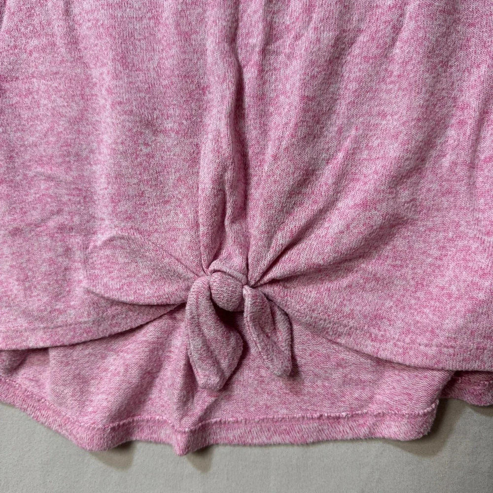 GAP Pink Twist Hem Shirt Girl’s XL 12 Top Long Sleeve Tie Winter Cute Adorable